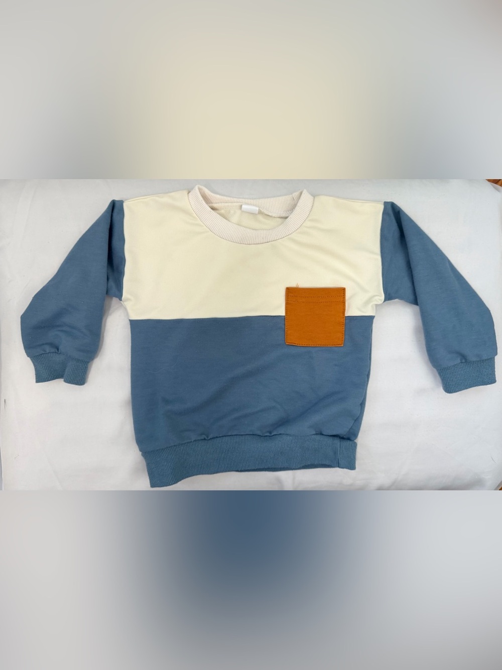 Colorblock Baby Crewneck with Pocket